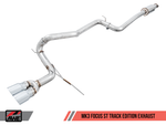 AWE Tuning Ford Focus ST Track Edition Cat-back Exhaust - Diamond BlackTips