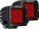 Rigid Industries D-Series - Diffused Rear Facing High/Low - Red - Pair