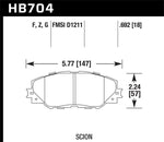 Hawk 06-16 Toyota RAV4 HPS 5.0 Front Brake Pads