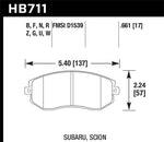 Hawk 13 Subaru BRZ / 13 Scion FR-S Perf. Ceramic Front Street Brake Pads