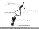 AWE Tuning Audi B8 A5 2.0T Touring Edition Single Outlet Exhaust - Diamond Black Tips