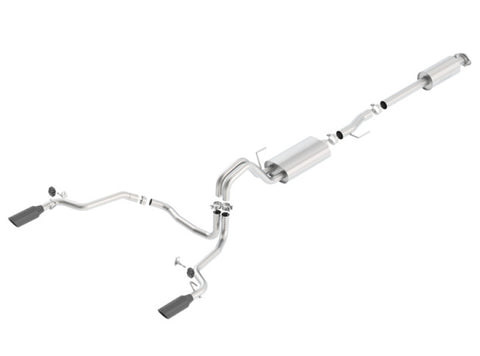 Borla 15-17 F-150 2.7/3.5L V6 EcoBoost / 5.0L V8 Black Chrome Cat-Back Touring Exhaust