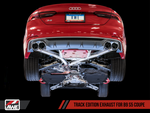 AWE Tuning Audi B9 S5 Coupe 3.0T Track Edition Exhaust - Diamond Black Tips (102mm)