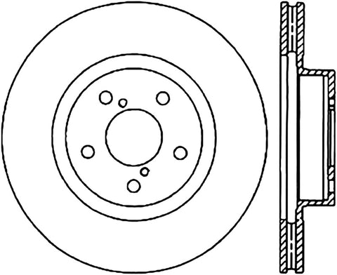 StopTech 05-10 Subaru Impreza WRX/STi Slotted & Drilled Right Front Rotor