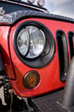 Rugged Ridge Headlight Bezels Black 07-18 Jeep Wrangler JK