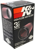 K&N Filter Universal Rubber Filter 3 1/2 inch Flange 4 5/8 inch Base 3 1/2 inch Top 7 inch Height