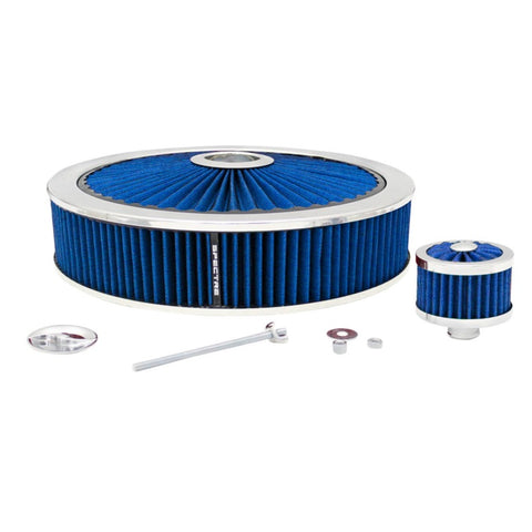 Spectre ExtraFlow Filter Custom Assembly Value Pack 14in. x 3in. - Blue