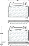 StopTech 08-15 Mitsubishi Evo X Street Performance Rear Brake Pads