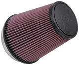 K&N Filter Universal Rubber Filter 5 inch Flange 6 1/2 inch Base 4 3/8 inch Top 7 inch Height