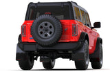 Rally Armor 21-22 Ford Bronco (Plstc Bmpr + RB - NO Rptr/Sprt) Blk Mud Flap w/Area Blue Logo