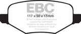 EBC 11-14 Ford Edge 2.0 Turbo Yellowstuff Rear Brake Pads