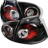 Spyder Volkswagen Golf V 06-09 Euro Style Tail Lights Black ALT-YD-VG03-BK