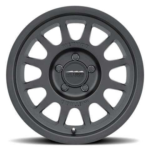 Method MR703 17x8.5 0mm Offset 5x150 110.5mm CB Matte Black Wheel