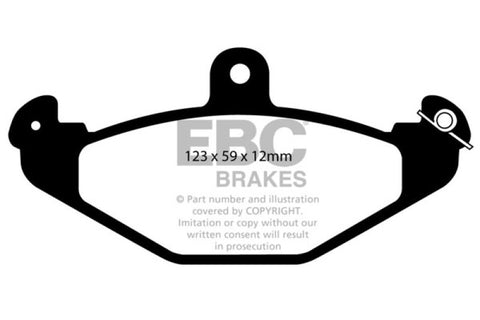 EBC 08+ Lotus 2-Eleven 1.8 Supercharged Yellowstuff Rear Brake Pads