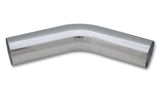 Vibrant 2.25in O.D. Universal Aluminum Tubing (45 degree bend) - Polished