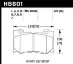 Hawk 09-12 Infiniti G37 Sport HPS Street Front Brake Pads