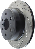 StopTech 05-10 GMC Sierra (w/ Rear Drum) / 07-09 GMC Yukon Rear Right Slotted & Drilled Rotor