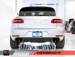 AWE Tuning Porsche Macan Track Edition Exhaust System - Diamond Black 102mm Tips