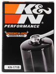 K&N Harley Davidson / Buell 3in OD x 4.063in H Black Oil Filter