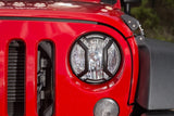 Rugged Ridge 07-18 Jeep Wrangler JK/JKU Textured Black Elite Headlight Euro Guards