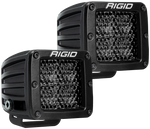 Rigid Industries D Series PRO Midnight Edition - Spot - Diffused - Pair