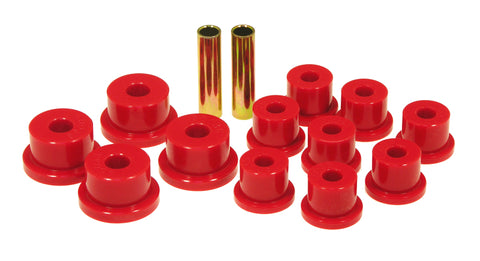 Prothane 85-88 Suzuki Samurai Spring & Shackle Bushings (OEM Shackles) - Red