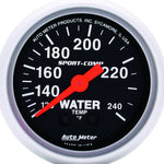 Autometer Sport-Comp 52.4mm 120-240 F Mech 2in Water Temp