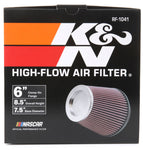 K&N Round Tapered Universal Air Filter 6 inch Flange 7 1/2 inch Base 5 inch Top 7 1/2 inch Height