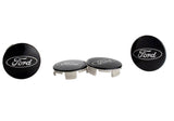 Ford Racing Ford Truck/SUV Black And Chrome Wheel Center Cap Kit