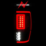 ANZO 19-22 Ford Ranger Full LED Taillights w/ Lightbar Sequential Signal Black Housing/Smoke Lens