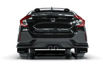 Rally Armor 17-21 Honda Civic Sport/Sport Touring Black UR Mud Flap w/White Logo