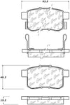 StopTech Sport Performance 11-17 Honda Accord Rear Brake Pads