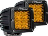 Rigid Industries D-Series - Diffused Rear Facing High/Low - Yellow - Pair