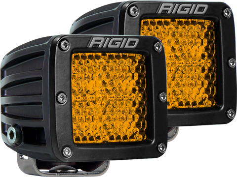 Rigid Industries D-Series - Diffused Rear Facing High/Low - Yellow - Pair