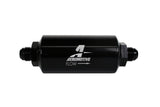 Aeromotive In-Line Filter - (AN -8 Male) 10 Micron Fabric Element Bright Dip Black Finish
