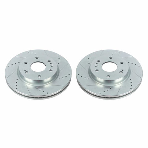 Power Stop 19-20 Chevrolet Silverado 1500 Front Evolution Drilled & Slotted Rotors - Pair