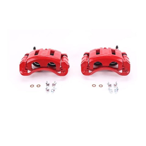 Power Stop 98-05 Chevrolet Blazer Front Red Calipers w/Brackets - Pair