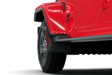 Rally Armor 19-25 Jeep JT Gladiator (Mojave/Rubicon) Black Mud Flap w/Metallic Black Logo