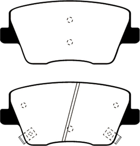 EBC 2019+ Hyundai Veloster (2nd Gen) 2.0L Turbo N Redstuff Rear Brake Pads