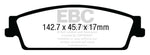 EBC 15+ Cadillac Escalade 6.2 2WD Yellowstuff Rear Brake Pads