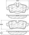 StopTech Performance 07-09 Mini Cooper/Cooper S Rear Brake Pads