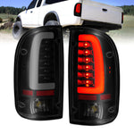 ANZO 1995-2000 Toyota Tacoma LED Taillights Black Housing Smoke Lens (Pair)