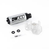 DeatschWerks 340lph DW300C Compact Fuel Pump w/ 08-15 Mitsu EVO X Set Up Kit (w/o Mounting Clips)