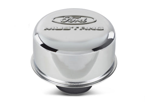 Ford Racing Chrome Breather Cap w/ Ford Mustang Logo