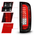 ANZO 15-21 GMC Canyon Full LED Taillights w/ Red Lightbar Black Housing/Clear Lens