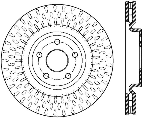 StopTech 12-13 Jeep SRT8 Front Right Slotted Sport Brake Rotor