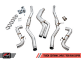 AWE Tuning 2020 Toyota Supra A90 Track Edition Exhaust - 5in Chrome Silver Tips