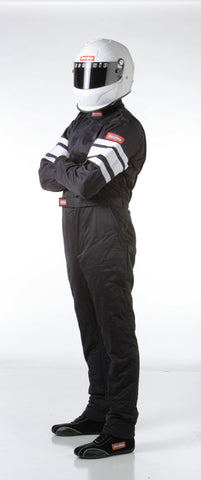 RaceQuip Black SFI-5 Suit - Medium Tall