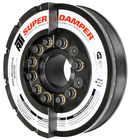 ATI Damper - 7.425in - Steel - 6 Grv - Duramax - 11+ - LML & LGH - Ext Bal - Diesel - 3 Ring