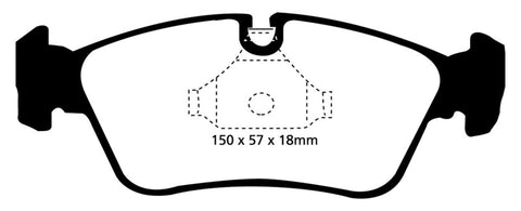 EBC 99-02 BMW Z3 2.5 Redstuff Front Brake Pads